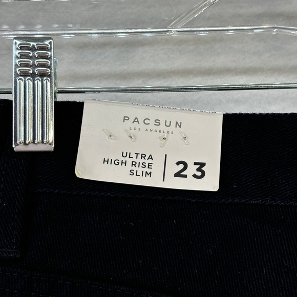 PacSun Butterfly Slim Jeans Black Rhinestone Ultra High Rise Women's Size‎ 23 - Picture 15 of 16